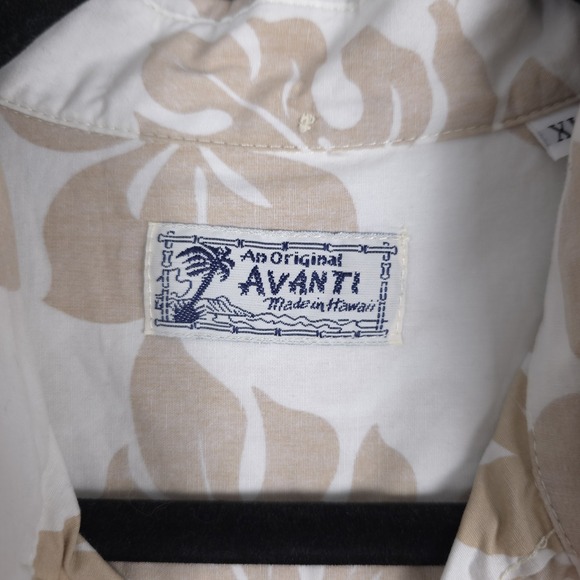 Avanti Hawaiian Shirt Men XL Tropical Floral Short Sleeve Button Up Beach Cruise - Picture 2 of 9